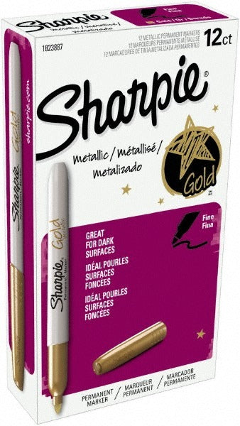 SHARPIE Sharpie 1823887 Metallic Gold Fine Point Permanent Marker