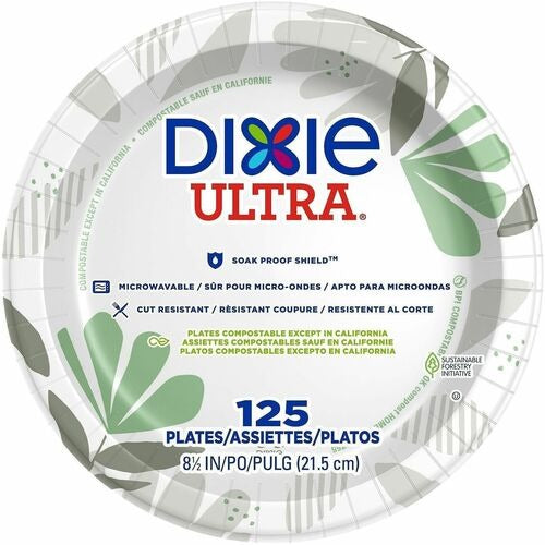 DIXIE Dixie Foods DXESXP9PATH Paper Plates 8.5 in Pack 125