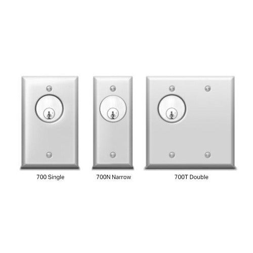 SDC Sdc 706NULT Key Switch Momentary Dpdt 630 Finish