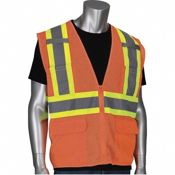 PIP Pip 302-MVZT-OR/2X Hi-vis Safety Vest Ansi Class 2 2XL