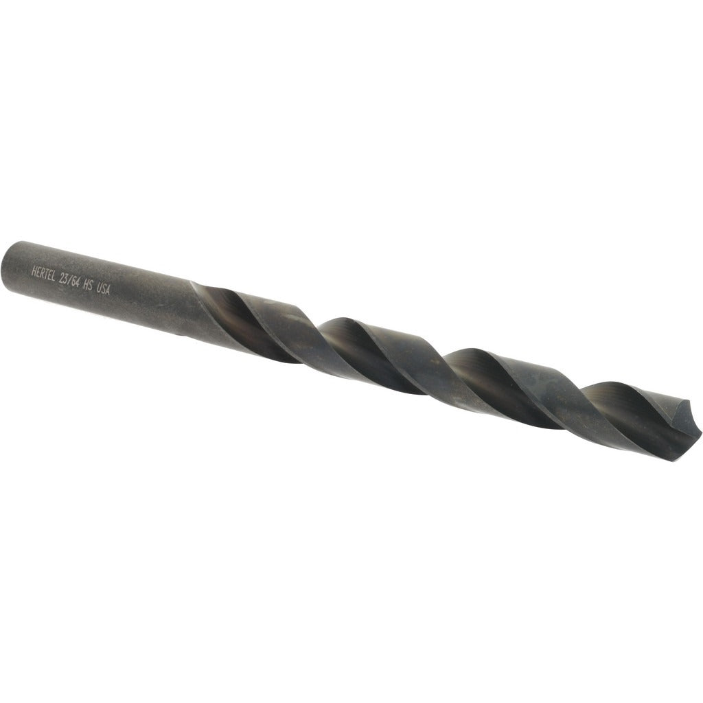 HERTEL Hertel 71205827 Jobber Drill Bit 23/64 in Hss Oxide