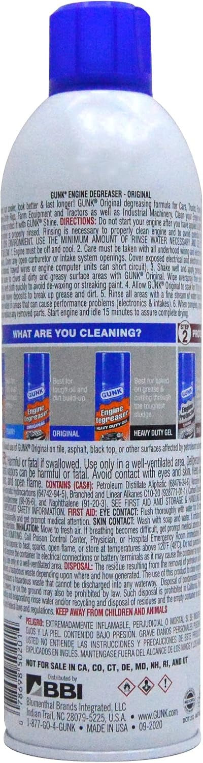 GUNK Gunk EB1 Engine Brite Original Heavy Duty Engine Degreaser 15 oz