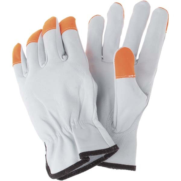 MCR SAFETY Mcr Safety 3613HVIL Leather Work Gloves Large