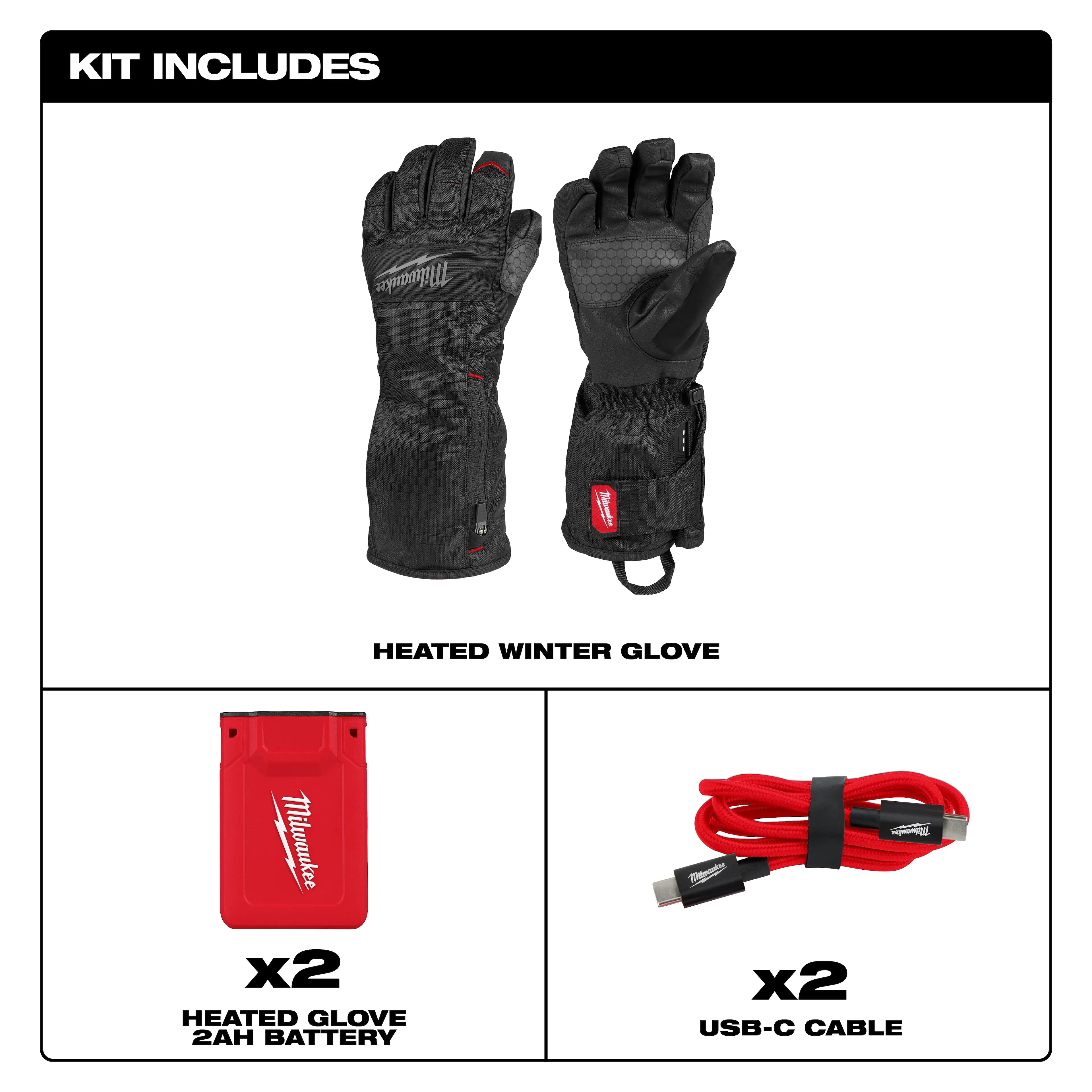 MILWAUKEE Milwaukee M700B-21S Heated Winter Gloves 2Ah (S) M700B-21S