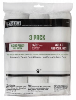BSC PREFERRED Bsc Preferred MPM938-3PK Microfiber Roller Cover 3 Pack