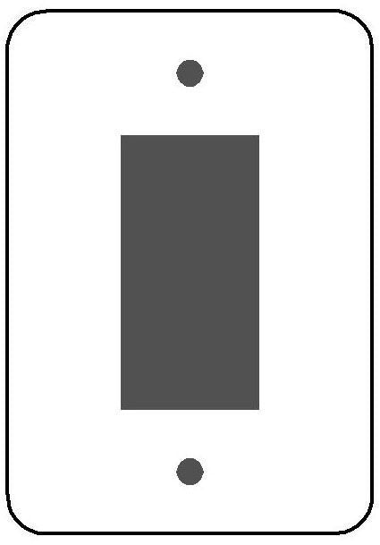 MULBERRY METAL PRODUCTS Mulberry Metal Products 79761 1-Gang Maxi Wall Plate with GFI Opening (Maxi)