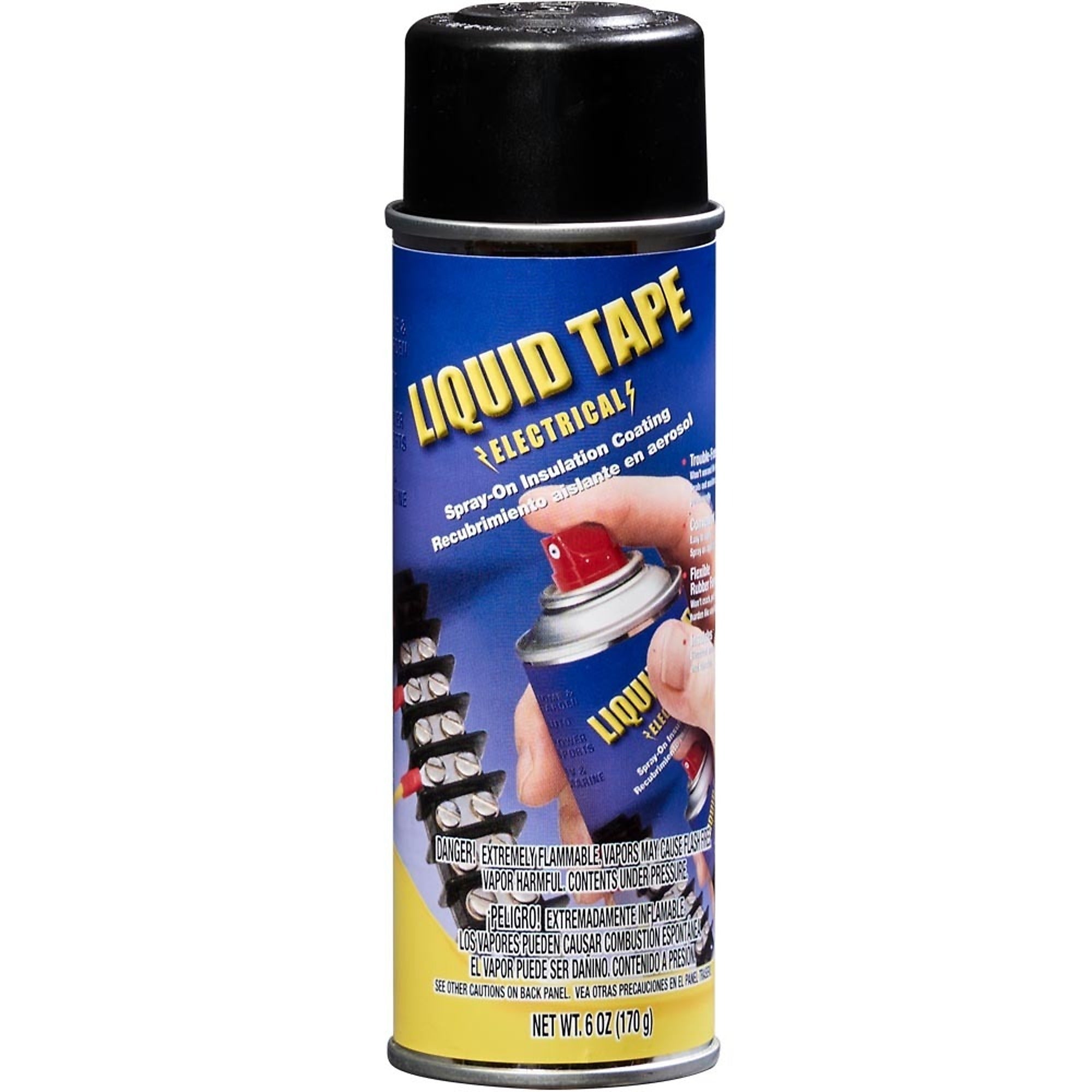 PLASTI DIP Plasti Dip 16003-6 Multi-Purpose Synthetic Rubber Spray-On Electrical Tape 6 oz