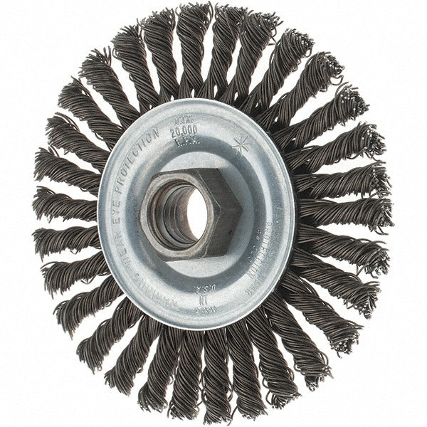 TRU-MAXX Tru-maxx 88543 4 Inch Carbon Steel Stringer Bead Wheel Brush