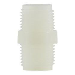 MIDLAND INDUSTRIES Midland Industries 28616W Hex Nipple 1in Mpt Nylon White