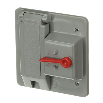 ABB Abb E9G2DSN Weatherproof Cover 2-gang Vertical Mount