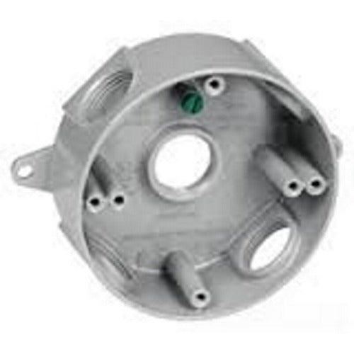 MULBERRY METAL PRODUCTS Mulberry Metal Products 30326 weatherproof round box 5 x 3/4 in hubs (fka R-Dot S48, BWF RB-7V)