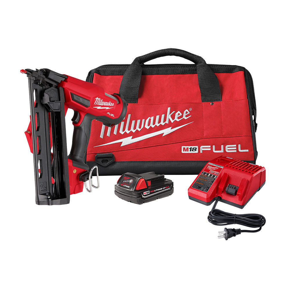 Milwaukee 2841-21CT M18 FUEL 16 Gauge Angled Finish Nailer Kit