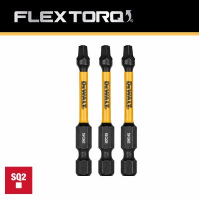 DEWALT Dewalt Accessories DWAF2SQ2IR3 SQ2 Bits 2.25 in 3 Pack