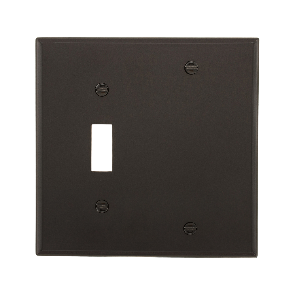 Crouse-Hinds 5171BK EWD 5171BK Wallplate 2G Toggle/Blan