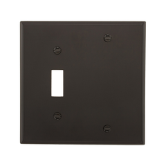 Crouse-Hinds 5171BK EWD 5171BK Wallplate 2G Toggle/Blan