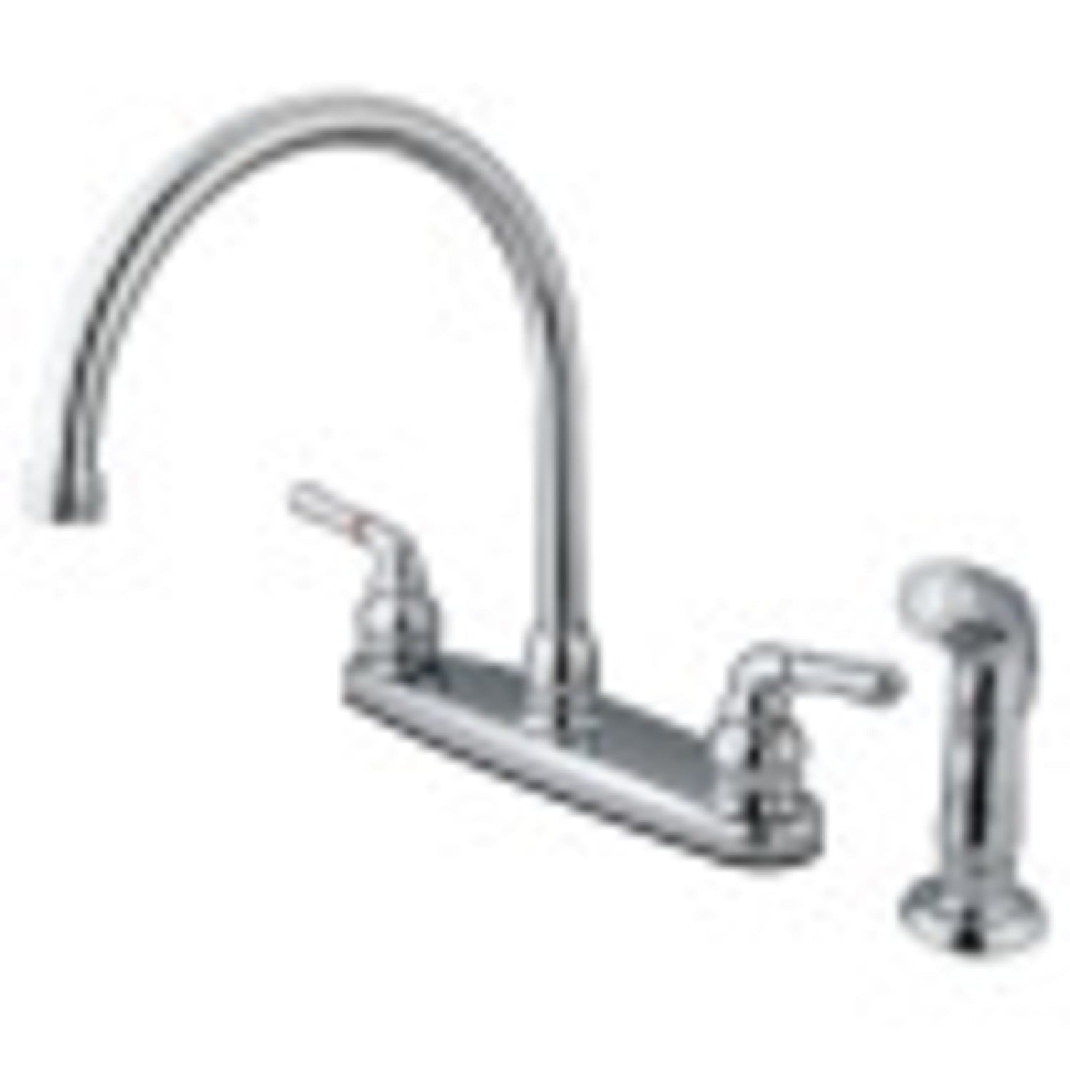 KINGSTON BRASS Kingston Brass FB791SP Magellan Centerset Kitchen Faucet (8 in.)