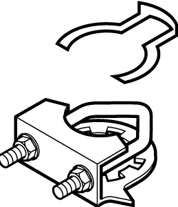 Schneider Electric AM-687 Universal Clamp Up To 1.05 Inch Shaft