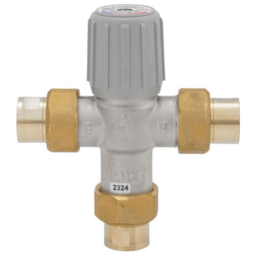 Resideo AM100-UT-1LF Thermostatic Mixing Valve 1/2 Inch Union Threaded Lead Free