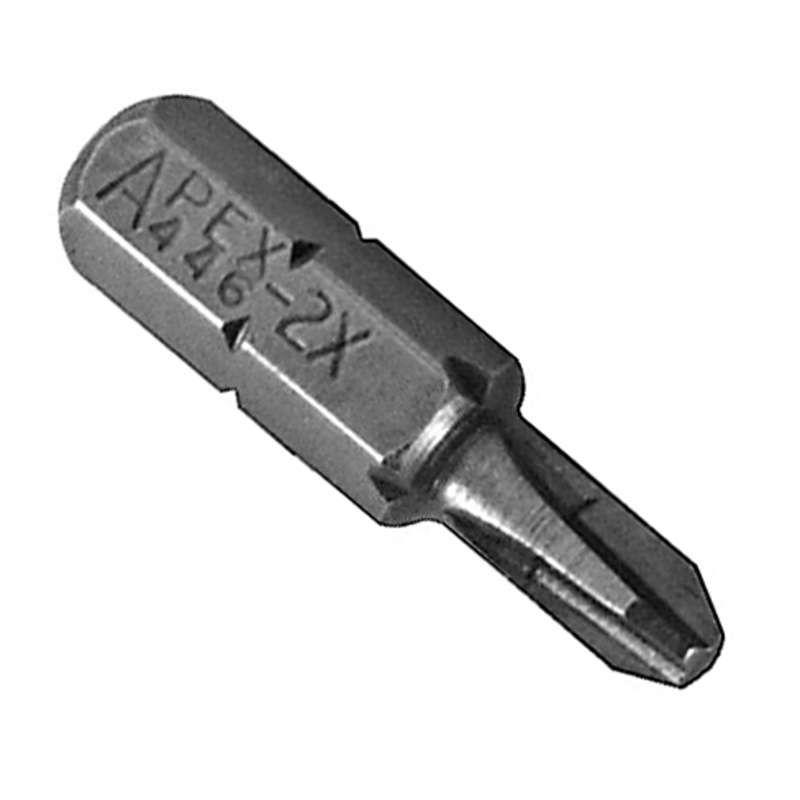 Apex 446-23T Phillips Head Power Bit for 1/4 Hex Drive, #2, 3 Long