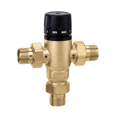 Caleffi 521600A MixCal 3-Way Thermostatic Mixing Valve NPT 85-150F 1 Inch