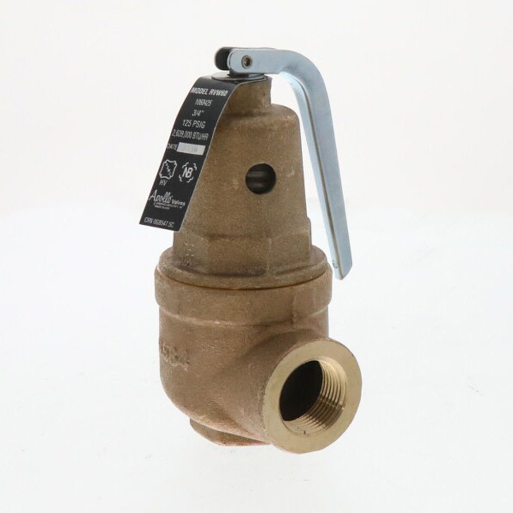 APOLLO VALVES 10-604-25 RVW60-34125 Pressure Relief Valve 125 PSI