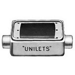 Appleton FSC175A UNILETS Heavy Duty Shallow Device Box 25 cu-in 1 Gang 2 Outlets