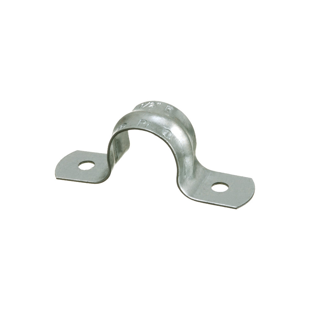 Arlington 359 2-Hole Click-On Conduit Strap, 4 in Conduit, Steel