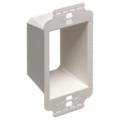 Arlington BE1X Box Extender with Larger Flange, 1 Gang, 4.628 in L x 2.325 in W x 1.813 in D, Plastic