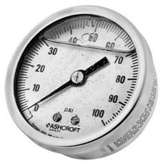 Ashcroft 251009AWL02B100 Duralife Pressure Gauge 0-100 psi