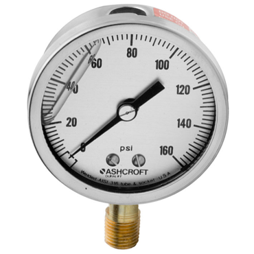 Ashcroft 251009AWL02L160 Duralife Pressure Gauge 0-160 psi