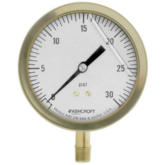 Ashcroft 351009SWL02L30 Duralife Pressure Gauge 0-30 psi