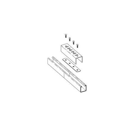 B-Line B166-46-22ZN 4-Hole Splice Clevis Assembly 7-1/4 in L B166-46-22ZN