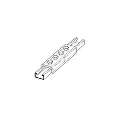 B-Line B172ZN 4-Hole Splice Clevis, 7-1/4 In L x 1/4 In THK, For Use With B22, B52A Channel