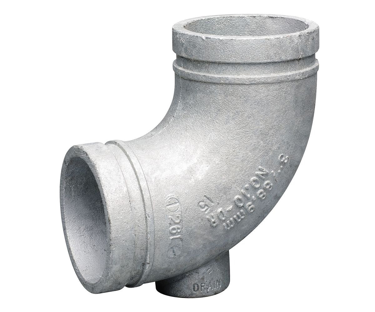 VICTAULIC VICTAULIC 10 90 Degree Grooved-End Drain Elbow