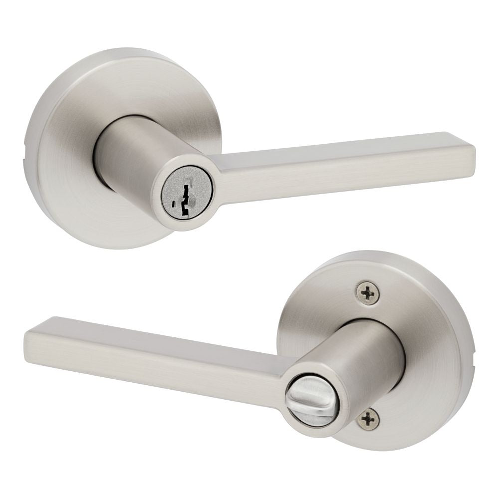 KWIKSET Kwikset 740HFLRDT-15S Halifax Entry Lock Satin Nickel