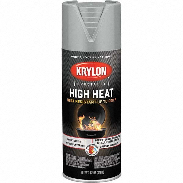 KRYLON Krylon K01407777 High Heat Spray Paint Aluminum 12 Oz