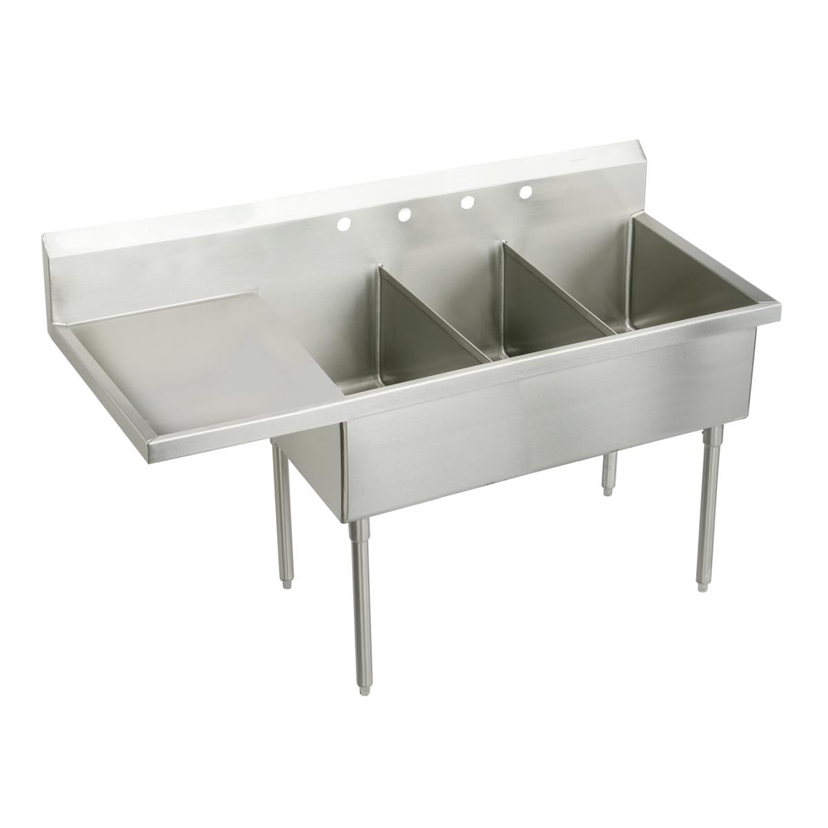 BSC PREFERRED Bsc Preferred SS8354L2 Triple Compartment Scullery Sink