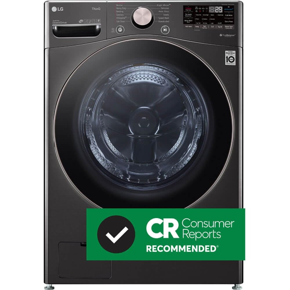 LG Lg WM4000HBA Front Load Washer 4.5 Cu Ft Black Steel
