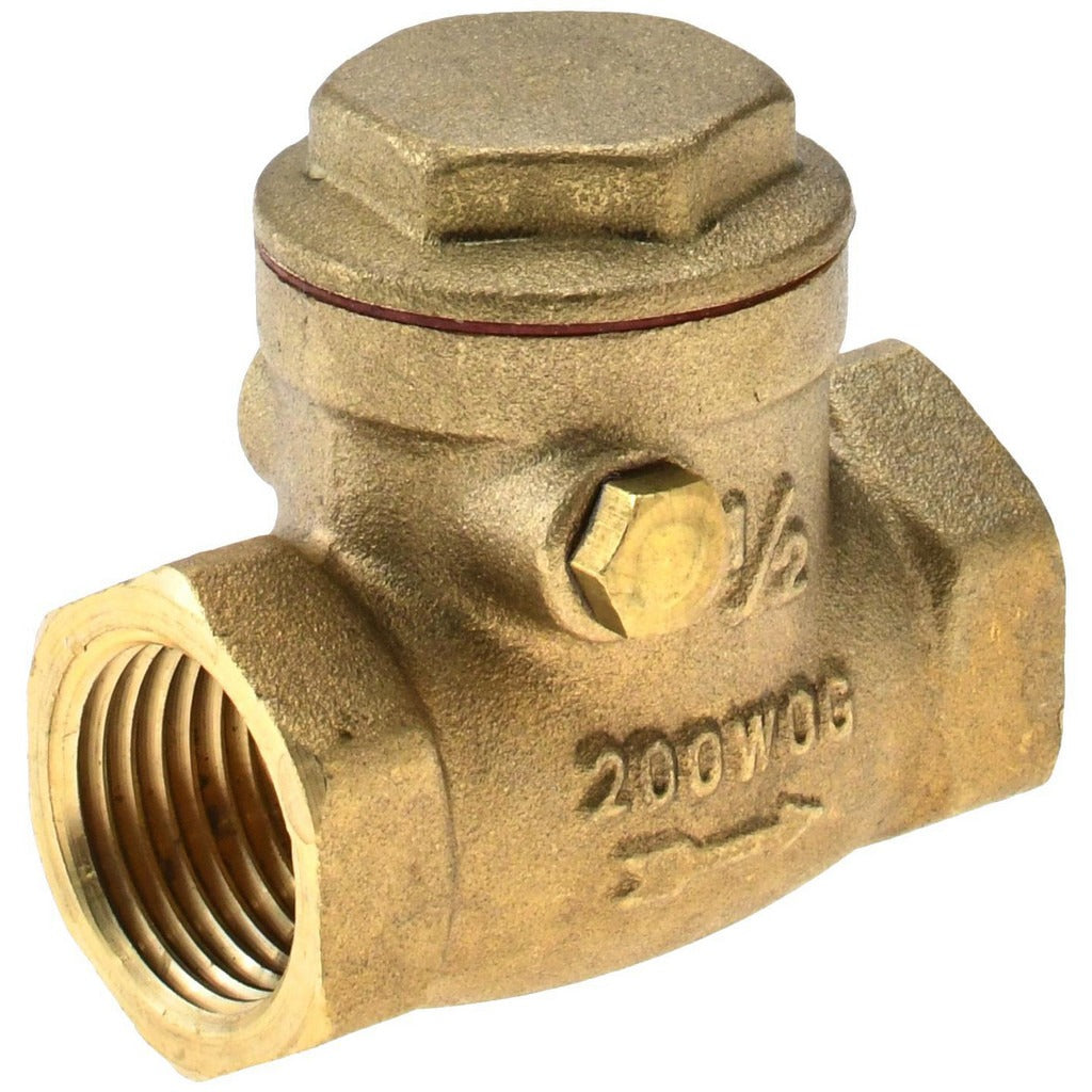 VALUE COLLECTION Value Collection 101-003NL Brass Swing Check Valve 1/2 in