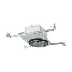 Elite Lighting B26IC-AT-W Air-Shut Shallow Housing With Quick Connect, R/PAR30/A19/BR30 Incandescent Lamp, IC Insulation, 120 VAC, 1/2 to 1-3/8 in Ceiling Opening, Aluminum Housing