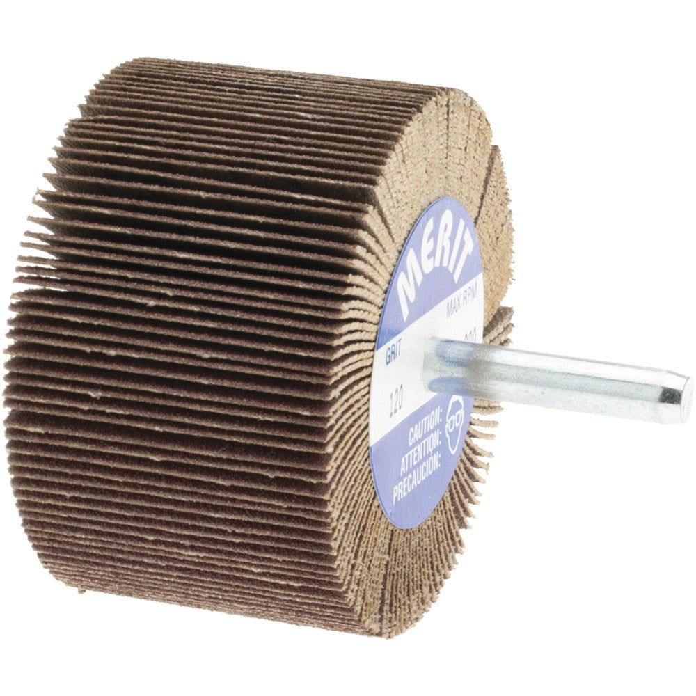 MERIT Merit Abrasives 08834137422 Mounted Flap Wheel 120 Grit