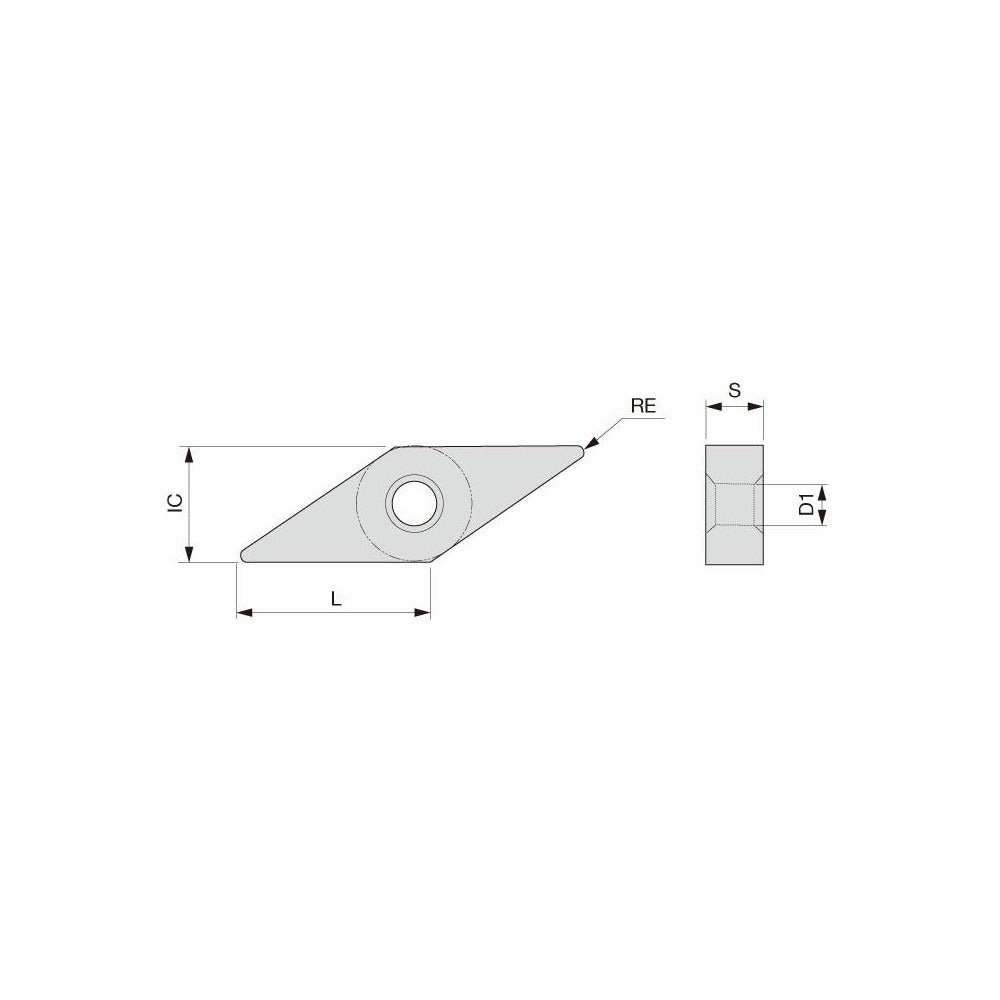 TUNGALOY Tungaloy 6741710 VNMG332HRF AH8015 Turning Insert