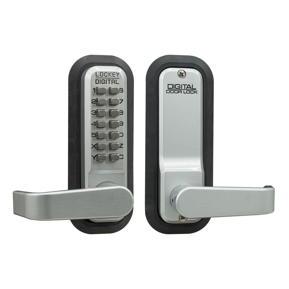 LOCKEY Lockey 2835SCMG Keyless Lever Lock Satin Chrome Marine Grade