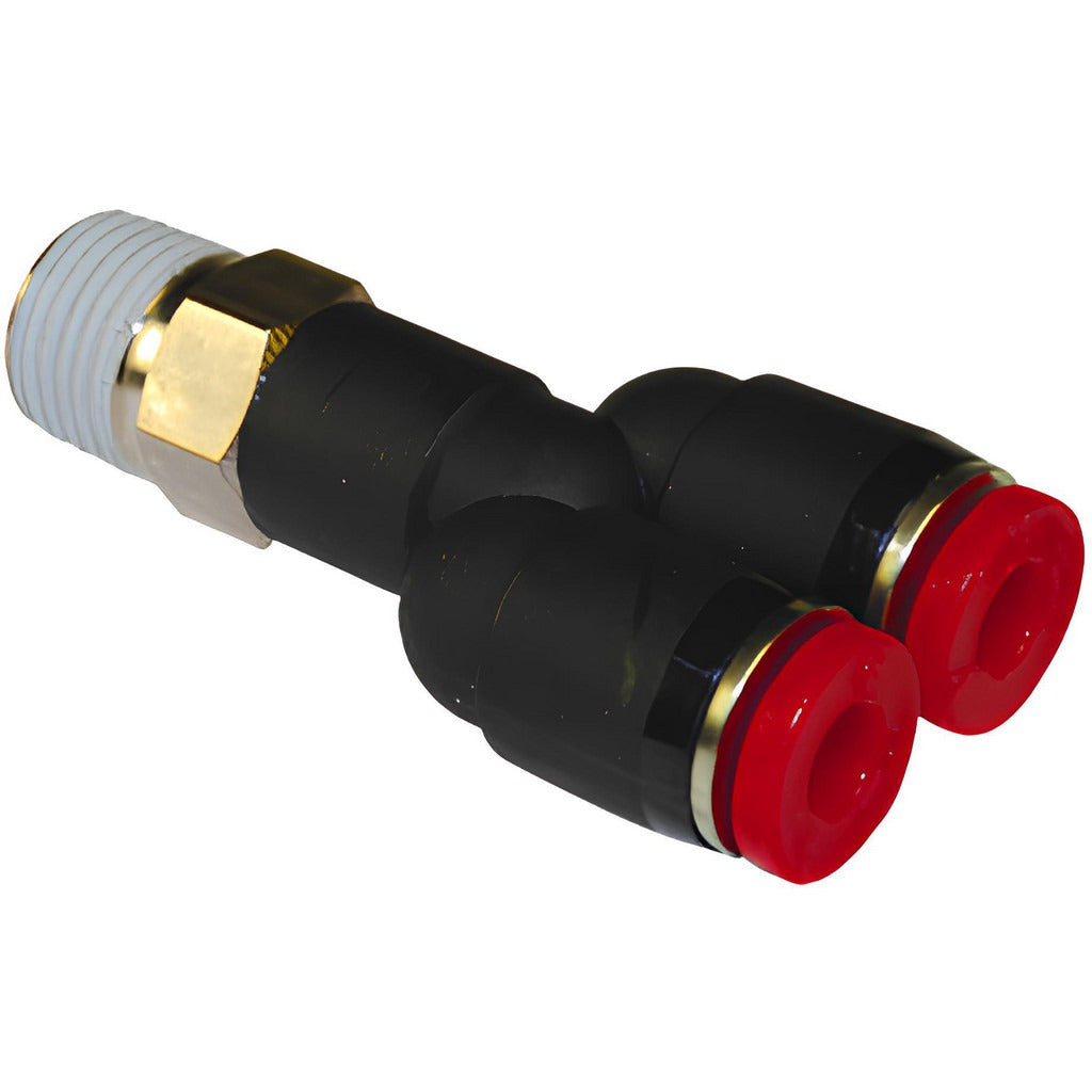 NORGREN Norgren C01880628 Swivel Y Adapter Bspt Brass Fitting