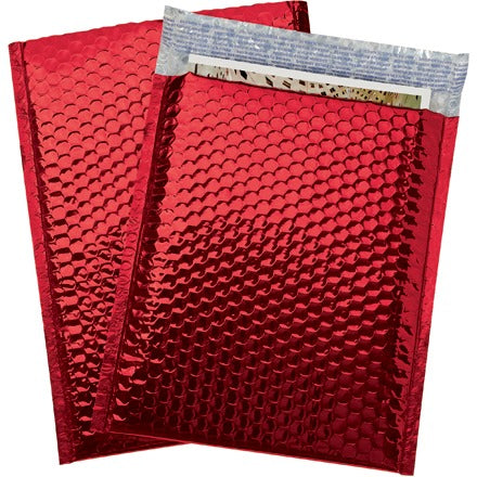BSC PREFERRED Bsc Preferred GBM0911R Red Metallic Bubble Mailers 100