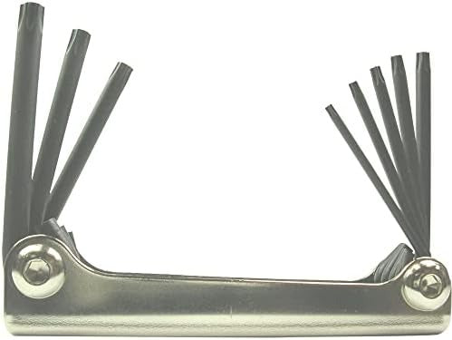 BONDHUS Bondhus 14532 Metal Handle Star Tip 8-Piece Fold-Up Tool