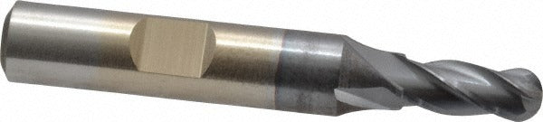 CLEVELAND CONTROLS Cleveland C33313 Ball End Mill 0.25 in 4 Flute Hss Ticn