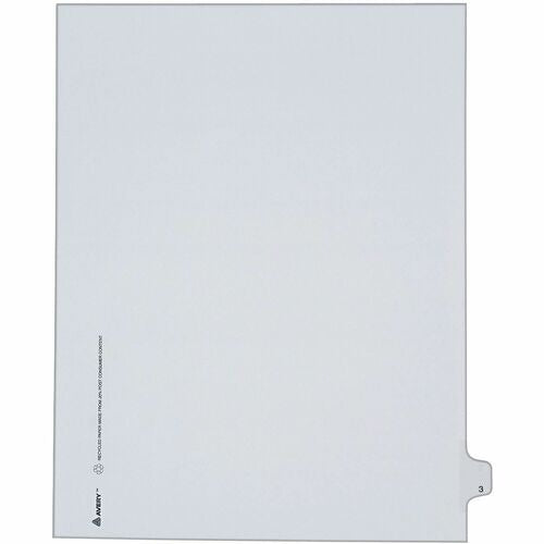 AVERY Avery AVE82201 Index Dividers Side Tabs 8.5x11 25 Pack