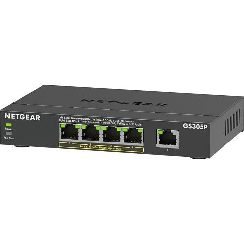 NETGEAR Netgear GS305P-300NAS 5 Port Poe Gigabit Switch