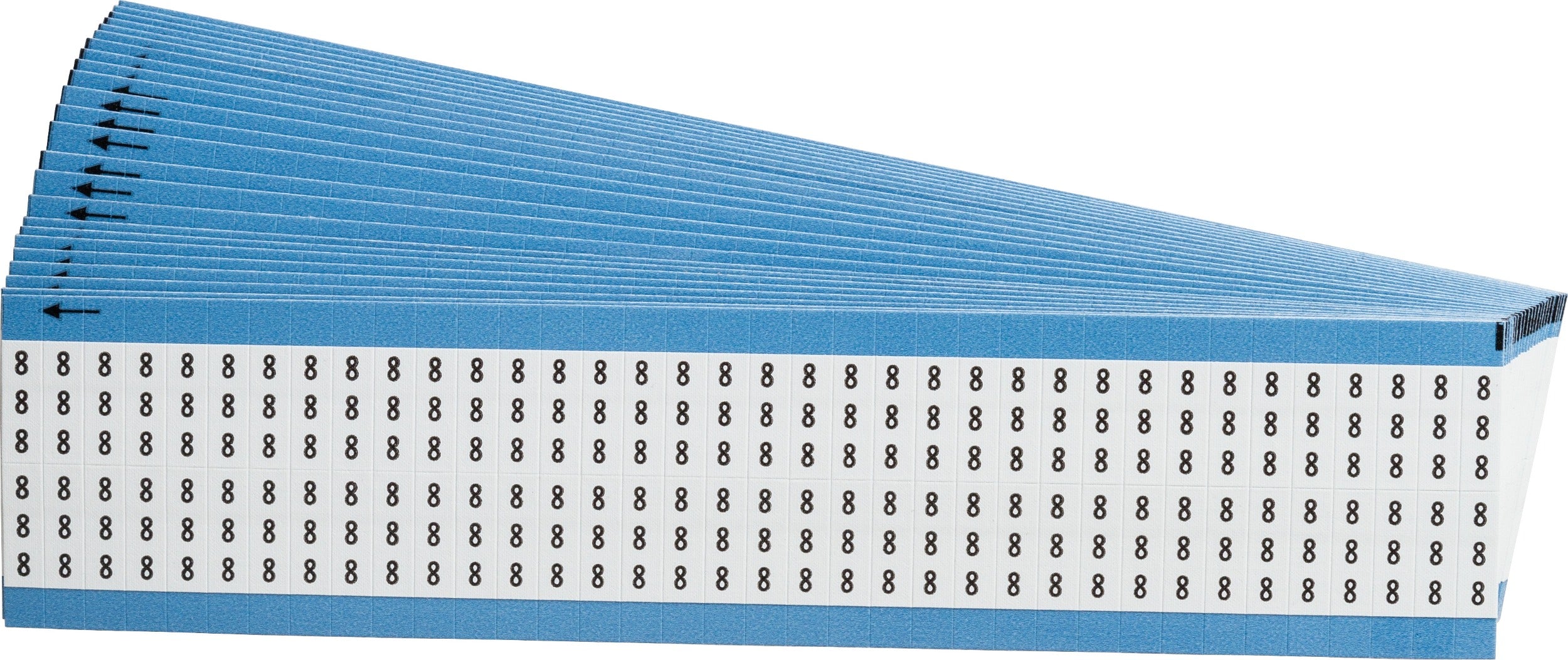 BRADY Brady WM-8-SC-PK Wire Marker 0.75 in H x 0.25 in W Legend 8 (Pack of 25 Sheets)